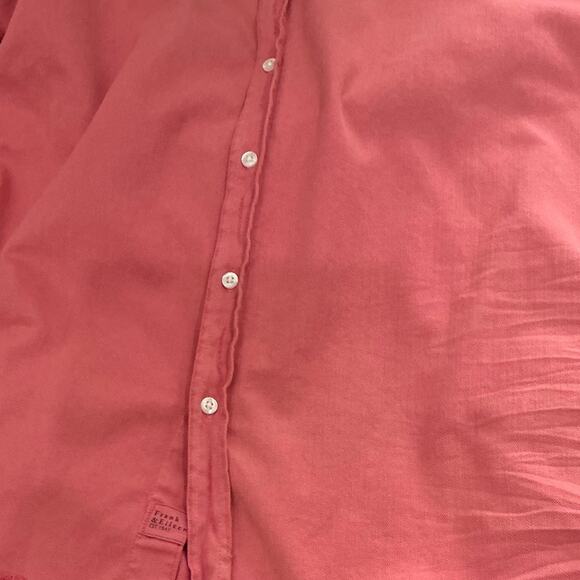 Frank & Eileen Mary Classic Shirtdress Sunset Pink Cotton Size Small Mini - Picture 11 of 13